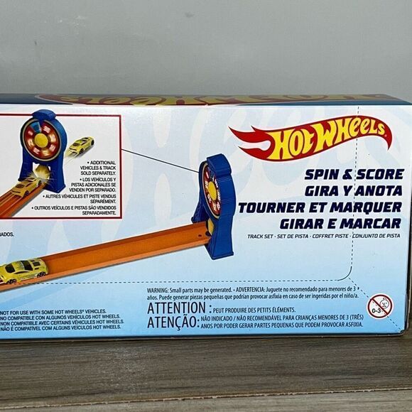 Mattel Hot Wheels Play Set Race Car with Action Stunt Track Spin & Score 4+ - Picture 6 of 6